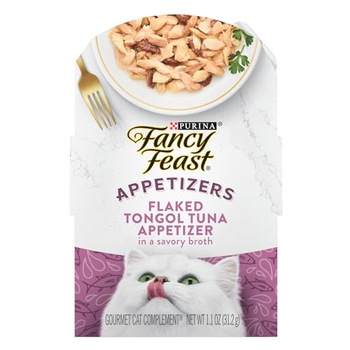 Purina Fancy Feast Appetizers Grain Free Cat Food Flaked Tongol Tuna Appetizer Lickable Cat Food Topper - (Pac - view 2