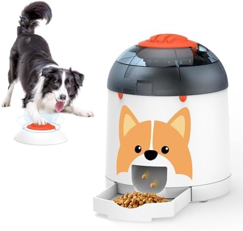 Potaroma Dog Puzzle Feeder Toy, Interactive IQ Training, Electronic Treat Dispenser, Automatic Rechargeable wi