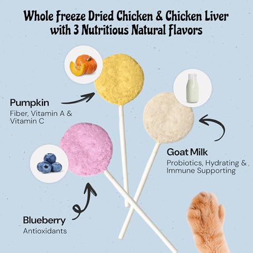 MalsiPree Cat Lollipop Treats - Interactive Cat Toy & Freeze Dried Cat Treats - Fun Suckers & Pops - Healthy C - view 4