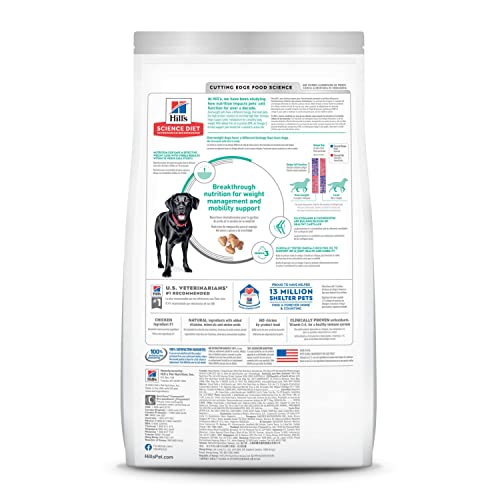 Hill's Science Diet Adult Perfect Weight & Joint Support Large Breed Dry Dog Food, Chicken, 25 lb. Bag - view 3