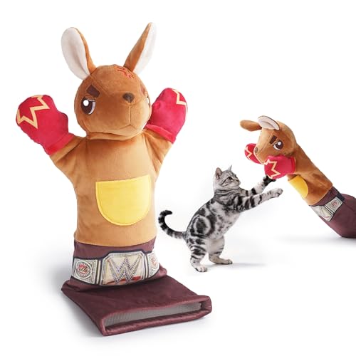 Cat Wrestling Glove, 22 inch Cat Puppet Wrestler with 5 Catnip Pouches & 3 Layer Resistant Protection, Interac - view 2