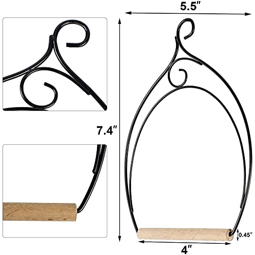 winemana Set of 3 Hummingbird Swings, Rust Resistant Metal Frame, Wooden Dowel, Attach to Bird Feeders, Perfec - view 4
