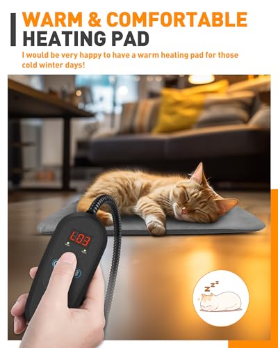 PETNF Pet Heating Pad Temperature Adjustment Dog Anti-bite Puppy with Timer Indoor Waterproof Pet Warming Elec - view 3