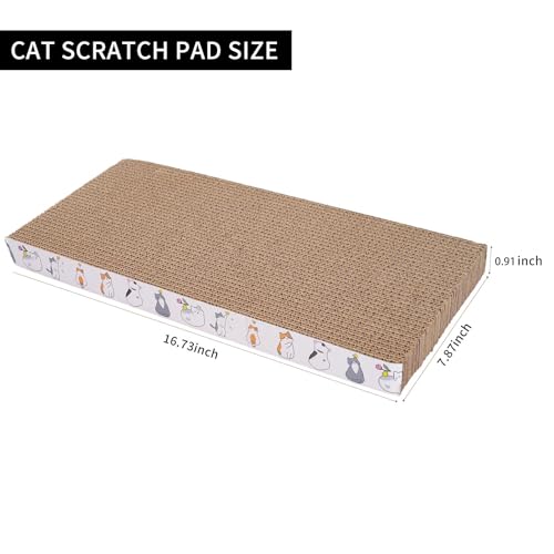 5 Packs cat Scratcher Toys Reversible Scratching Post Board for Indoor Cats Cardboard pad Sleep Play and Grind - view 3