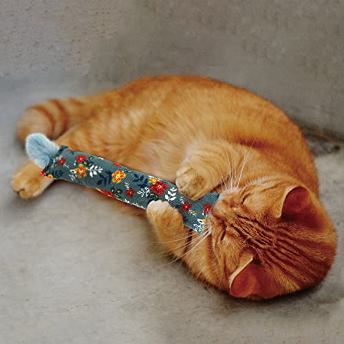 Jumpaws 2 Pack Natural Interactive Catnip & Silvervine Cat Kicker with Feathers, Bite Resistant Chew Toy, Crin - view 7
