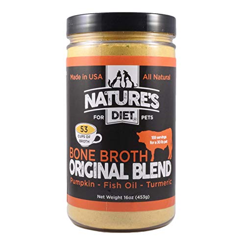 Nature's Diet Pet Bone Broth Protein Powder with Pumpkin, Fish Oil and Turmeric (Beef, 16 oz = 159 Servings) - view 2