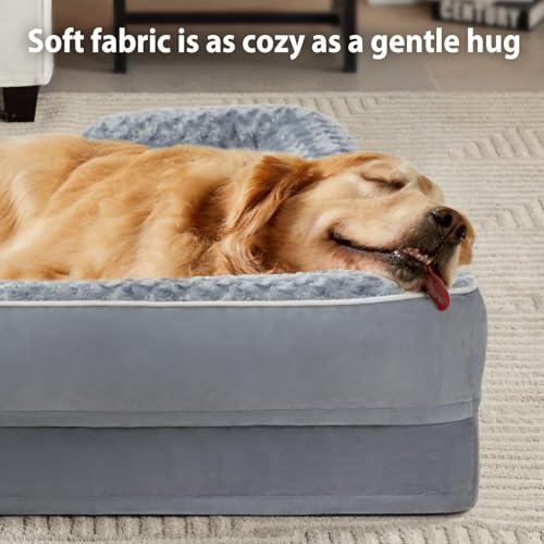 WNPETHOME Dog Beds for Large Sized Dogs, Washable Orthopedic Dog Couch Sofa Bed with Waterproof Lining & Non-S - view 3