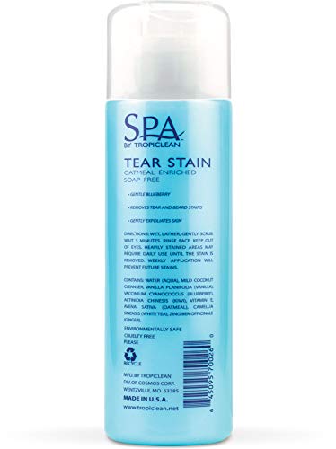 TropiClean SPA Tear Stain Remover for Dogs | Blueberry Facial Shampoo | Odor Eliminator | Tearless | Whitening - view 3
