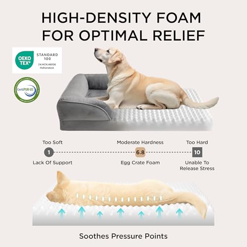 Bedsure Orthopedic Dog Beds Large Sized Dog - Washable Large Dog Cat Bed Waterproof, Comfort Dogs Couch Sofa w - view 4