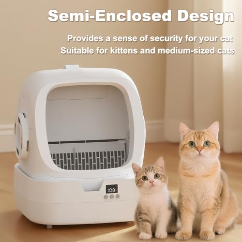 Mintakawa Automatic Cat Litter Box Self Cleaning - APP Control and Weight Monitoring - Ultra-Quiet, Suitable f - view 3