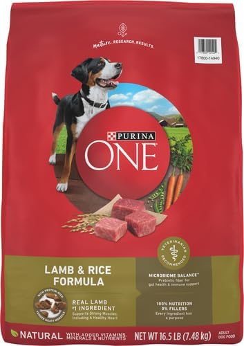 Purina ONE Dry Dog Food Lamb and Rice Formula - 16.5 lb. Bag - view 4