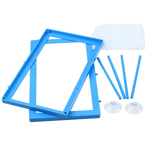 AQUANEAT Fish Tank Breeder 2 pcs Large Mesh Net Fry Saver Aquarium Spawn Hatchery Isolation with Suction Cups - view 4