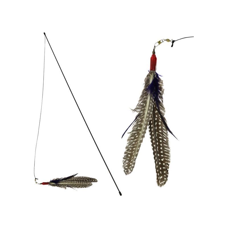 GoCat Da Bird Rod and Feather Cat Toy, Handmade in The USA (1 Bird) - view 5