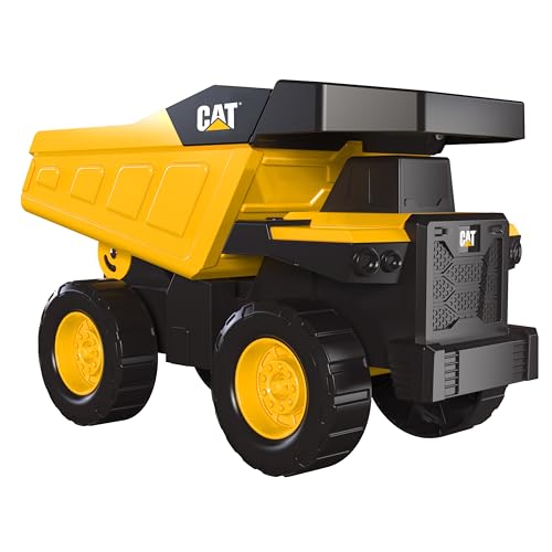 Cat Construction Toys, Real Steel Dump Truck – 12” Heavy Duty Steel Construction Toy with Realistic Working Du - view 2