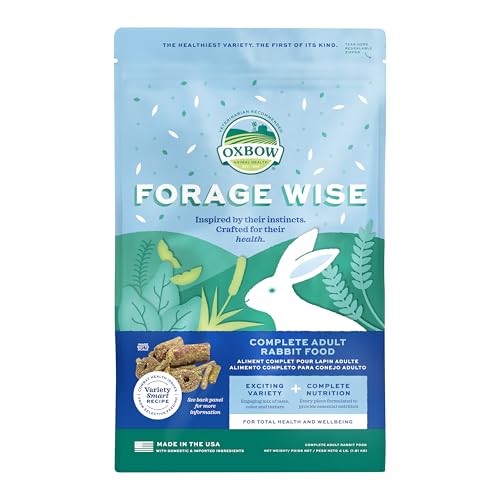 Oxbow Forage Wise Adult Rabbit Food, Engaging Variety Diet with Complete Nutrition in Every Piece, Timothy Hay - view 2
