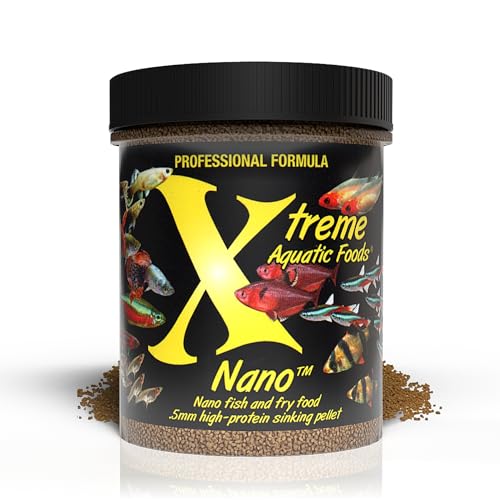 Xtreme Nano 0.5mm Sinking Pellets – High-Protein Fish Food for Nano & Community Fish, Krill-Based Formula for  - view 2