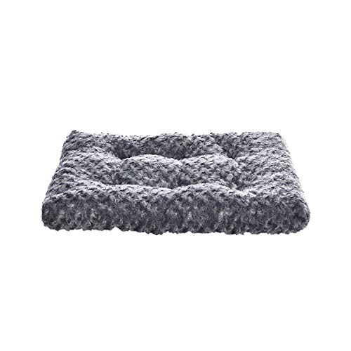 Basics Cat and Dog Bed and Crate Pad, Machine Washable, Indoor, 23 x 18 x 2.5 inches, Gray - view 3
