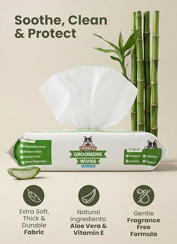 Pogi’s Dog Grooming Wipes – Hypoallergenic Pet Wipes for Paws, Body & Butt – Cleaning & Hydrating, Fragrance F - view 4