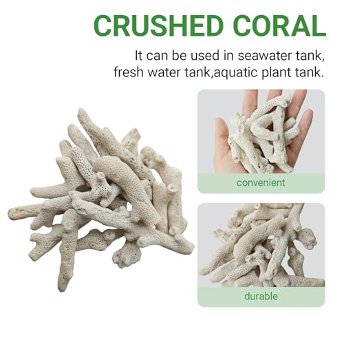 1.1lb/500g Crushed Coral, Natural Fish Tank Crushed Coral, Crushed Coral Filter for Freshwater Aquarium Ph Aqu - view 5