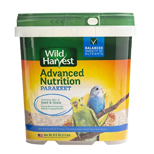 Wild Harvest Advanced Nutrition Diet For Parakeets 4.5 Pounds, Seed And Grain Mix - view 2