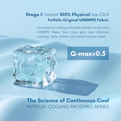 petfelix FrostPro Pet Cooling Mat, Stain & Scratch Resistant QMAX>0.5 for Extra Small Dogs & Small Cats Up to  - view 3