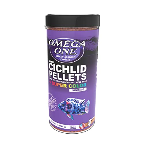 Omega One Super Color Sinking Cichlid Pellets, 2mm Small Pellets, 8 oz - view 4