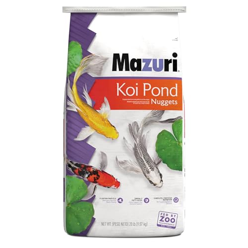 Mazuri Koi Floating Pond Nuggets, Floating Koi Fish Food for Ponds, 20 lbs - view 2