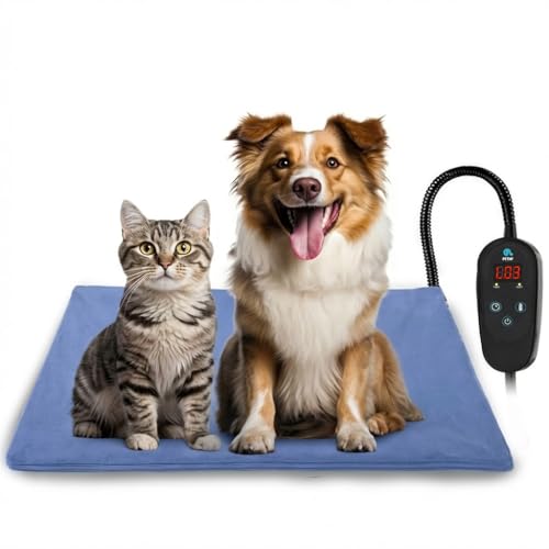 PETNF Pet Heating Pad Temperature Adjustment Dog Anti-bite Puppy with Timer Indoor Waterproof Pet Warming Elec - view 2