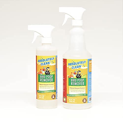 Absolutely Clean Amazing Bird Poop Cleaner Spray - Just Spray/Wipe - Safely & Easily Removes Bird Messes - Use - view 3