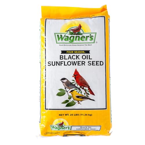 Wagner's 76027 Black Oil Sunflower Wild Bird Food, 25-Pound Bag - view 2