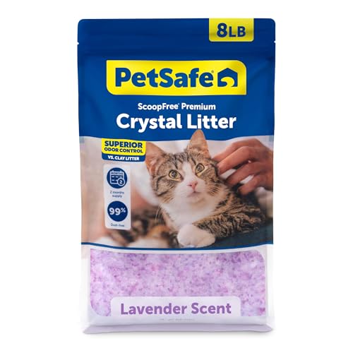 PetSafe ScoopFree Odor Control Crystal Cat Litter, Lavender Scent, 8 Lb Bag - view 2