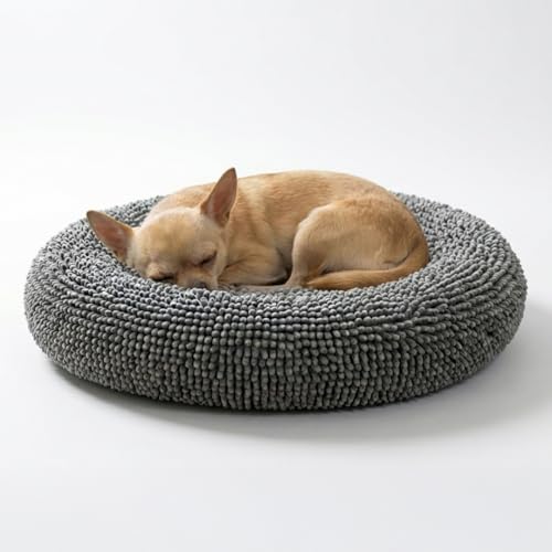Muddy Mat® Cloud K-9 Dog Beds for Small Dogs & Cats, Soft & Relaxing Round Dog Bed, Chenille Material, Removab - view 2