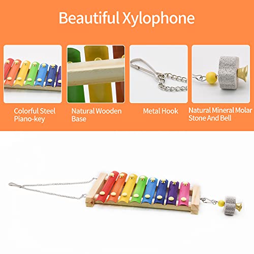 Swing Toys Xylophone, 2pcs Chicken Toys for Poultry Run, Rooster Hens Chicks Pet Parrots Macaw Entertainment,  - view 5