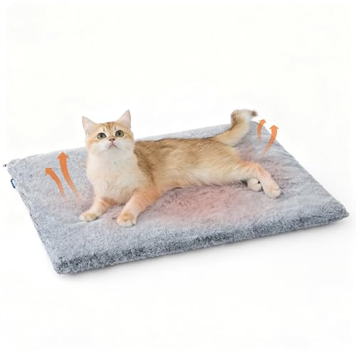 Bedsure Self Warming Cat Bed, Extra Warm Self Heating Mat for Cats & Dogs Non Electric, Anti-Slip Small Therma - view 2