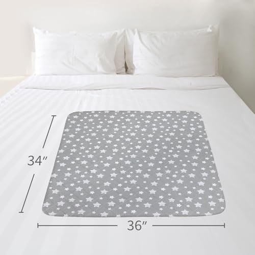 Waterproof Bed Pads Washable 34" x 36" (2 Pack), Absorbent Chuck Pads Non Slip for Incontinence, Washable Pee  - view 5