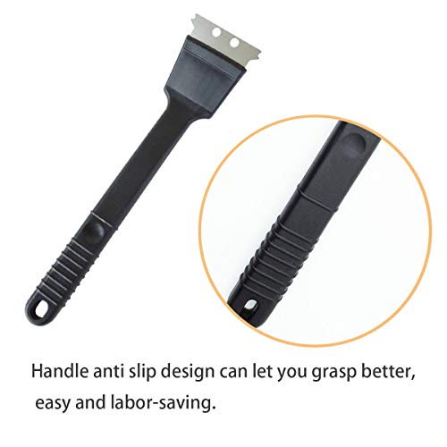 Stainless Steel Bird Droppings Cleaning Brush with Scraper Birdcage Accessory Parrot Pet Cage - view 5