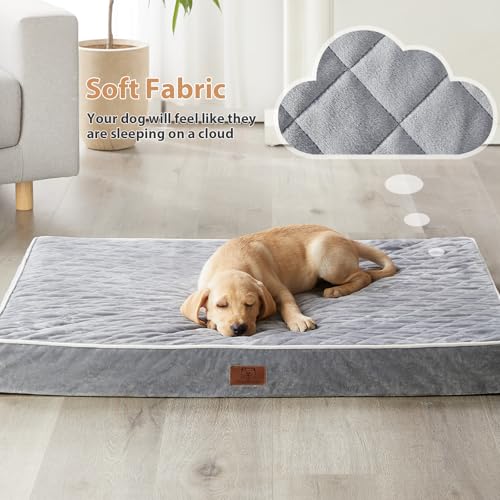 WNPETHOME Orthopedic Waterproof Extra Large Dogs Bed with Removable Washable Cover, Multi-Needle Quilting XL C - view 3