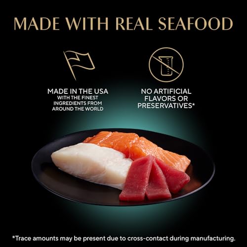 Sheba Perfect Portions Wet Cat Food Cuts in Gravy, Cat Food Wet Recipe, Sustainable Salmon, Tuna, White Fish a - view 3
