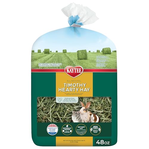 Kaytee Timothy Hearty Hay for Guinea Pigs, Rabbits & Other Small Animals, 48 oz - view 2
