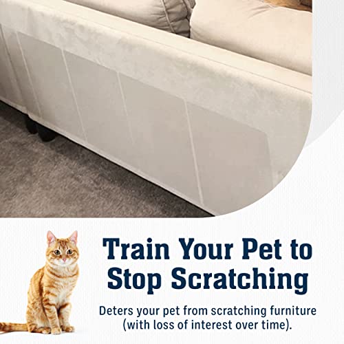 10 Pack XL Anti Cat Scratch Furniture Protector - Couch Protector from Cat Claws w/Twist Pins - Heavy Duty, St - view 4