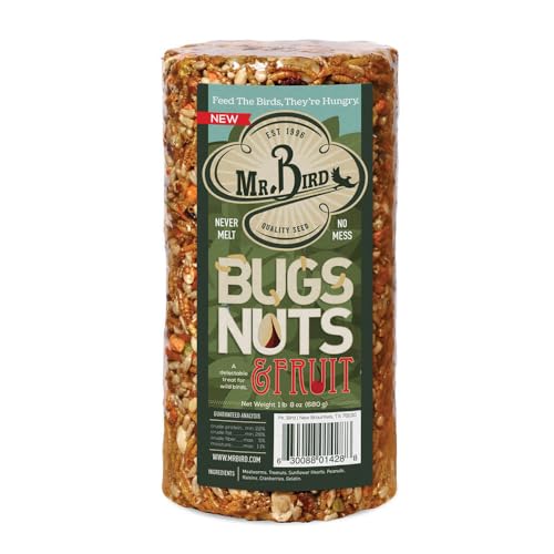 Mr Bird's Bugs Nuts & Fruit Cylinder Block 24 oz Bird Seed Feed - view 2