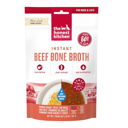The Honest Kitchen Human Grade Daily Boosts Instant Beef Bone Broth with Turmeric for Dogs 3.6 Ounces - view 2