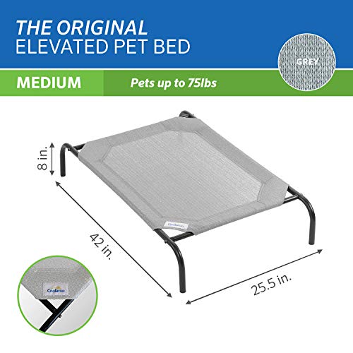 Coolaroo Original Elevated Dog Bed - Breathable Off-The-Ground Pet Bed with Cooling Fabric, Joint Relief & Moi - view 5
