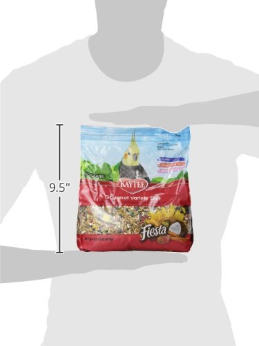 Kaytee Fiesta Cockatiel Food, Nutritious and Fun Blend, Supports Skin, Feather, Digestion, Brain and Heart Hea - view 4