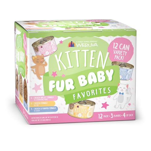 Weruva Kitten, Fur Baby Favorites Variety Pack, 3oz Can (Pack of 12) - view 2