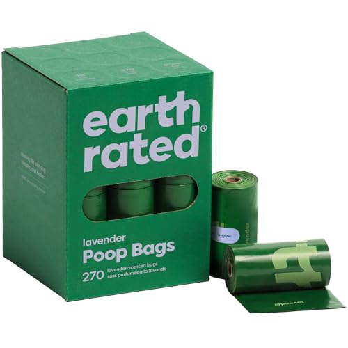 Earth Rated Poop Bags for Dogs, Guaranteed Leak Proof and Extra Thick Waste Bag Refill Rolls, Lavender Scented - view 2