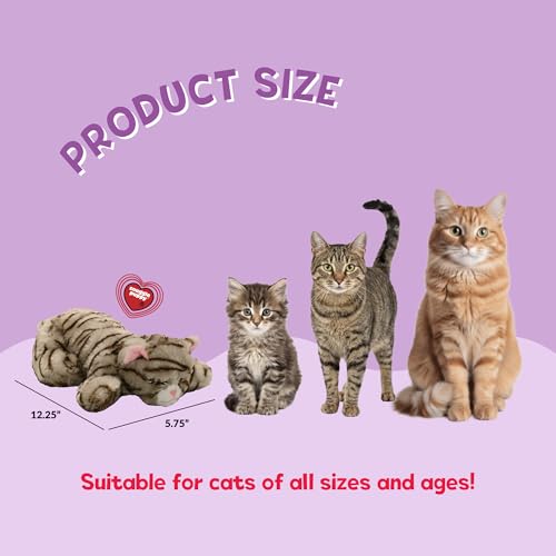 Snuggle Kitty Heartbeat Cat Toy for Kittens and Cats with Real-Feel Pulse and Heat Pack, Calming Sleep Aid for - view 5