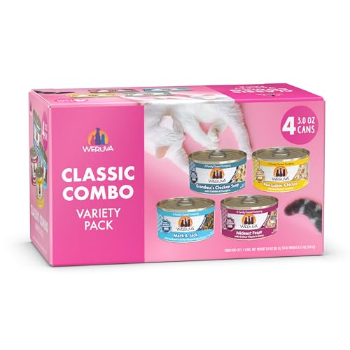 Weruva Classic Cat Food, Classic Combo Trial Variety Pack, 3oz Can, Pack of 4 - view 2