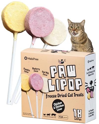 MalsiPree Cat Lollipop Treats - Interactive Cat Toy & Freeze Dried Cat Treats - Fun Suckers & Pops - Healthy C - view 2