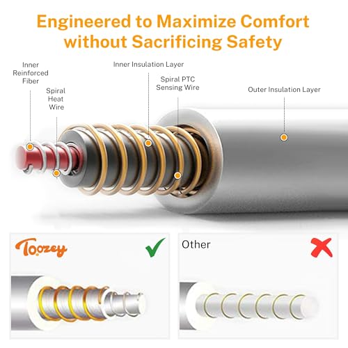 Toozey Small Pet Heating Pad, 6 Adjustable Temperature Dog Cat Heating Pad with Timer, Waterproof Heated Cat B - view 6